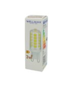 Λάμπα LED G9 230VAC 3W Ψυχρό Λευκό 6500K 350lm 320° Wellmax 02.001.1430 - Image 4