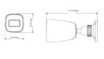TVT TD-9441S4 IP Κάμερα Bullet 4MP με Φακό 2.8mm, IR 30m, PoE, Μικρόφωνο, MicroSD, Εξωτερικού Χώρου IP67 Λευκή - Image 2