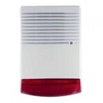 OS359/R Σειρήνα Συναγερμού Εξωτερικού Χώρου 120dB με Flash Κόκκινου Χρώματος