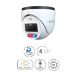 TVT TD-9545C2-PA AZ IP Κάμερα Dome 4MP Motorized Varifocal, Έγχρωμη 24/7, IR 40m & LED Εκφοβισμού, PoE, Μικρόφωνο & Ηχείο, Εξωτερικού Χώρου IP66