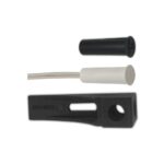 Nova Μαγνητική Επαφή Χωνευτή Στρογγυλή Φ6x33mm για Συρόμενα Κουφώματα Αλουμινίου Λευκή 1952R/WH 10τμχ