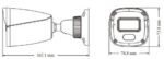 TVT TD-9441S4L-C GREY IP Κάμερα Bullet 4MP με Φακό 2.8mm, IR 20m & LED Φωτισμού, PoE, Μικρόφωνο, Εξωτερικού Χώρου IP67 Γκρι - Image 2