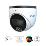 TVT TD-7554AS2/AU/AW2 Αναλογική Κάμερα Dome 5MP με Φακό 2.8mm, Έγχρωμη 24/7, IR 30m, LED Φωτισμού 20m με Μικρόφωνο, Εξωτερικού Χώρου IP67