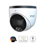 TVT TD-7524AS4/AU/AW2 Αναλογική Κάμερα Dome 2MP με Φακό 2.8mm, Έγχρωμη 24/7, IR 30m & LED Φωτισμού 20m, Μικρόφωνο, Εξωτερικού Χώρου IP67