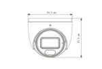 TVT TD-7524AS4/AU/AW2 Αναλογική Κάμερα Dome 2MP με Φακό 2.8mm, Έγχρωμη 24/7, IR 30m & LED Φωτισμού 20m, Μικρόφωνο, Εξωτερικού Χώρου IP67 - Image 2