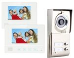 Realsafe VDM-20 KIT Θυροτηλεόρασης 2 Διαμερισμάτων 1MP με Έγχρωμη Οθόνη 7" Τεχνολογία 4 Καλωδίων