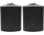SPT-520B Ζεύγος Ηχείων Πλαστικά 2 Δρόμων 5" 55W 8Ω/100V με Βάση Τοίχου Μαύρα