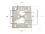 Βάση Κάμερας Universal 150x170mm για Στήριξη σε Κολώνες TSB-02 - Image 2
