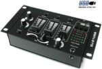 Caowue DJ-211USB Αναλογικός Μίκτης 3 Καναλιών με USB Player Μαύρος