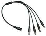CR-293 Καλωδίωση από Αρσενικό Βύσμα DC 5.5x2.1mm σε 4 Θηλυκά 5.5x2.1mm για Τροφοδοσία 4 Καμερών από 1 Τροφοδοτικό