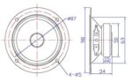 Koda Μεγάφωνο Midrange 3" 20W 6Ω Μαύρο KDM-305 - Image 2