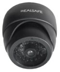 Dummy (Ψεύτικη) Κάμερα Dome με LED που Αναβοσβήνει Μαύρη Realsafe CDM-25