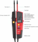 UNI-T UT18C Ανιχνευτής Τάσης AC/DC με Οθόνη LCD &  Εύρος Μέτρησης 12V÷690V, IP65 - Image 4
