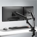 Βάση Γραφείου Brateck για 2 Monitors έως 32″ με Ελατήριο Ανύψωσης Μαύρη LDT97-C024E - Image 3
