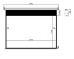 Xtreme Ηλεκτρική Οθόνη Προβολής Projector Τοίχου 100" 16:9 220x120cm MTS-100/16:9 - Image 2