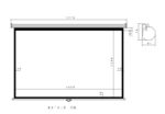 Xtreme Χειροκίνητη Οθόνη Προβολής Projector Τοίχου 84" 4:3 170x130cm MNS-84/4:3 - Image 2