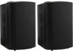 SPS-600B Ζεύγος Ηχείων Πλαστικά 2 Δρόμων 6" 80W 8Ω με Βάση Τοίχου Μαύρα
