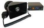 Σετ Πλαστικής Κόρνας 80W 8Ω 116dB & Ενισχυτή 12VDC με Αποσπώμενο Μικρόφωνο, 6 Ηχητικούς Τόνους ULS-80
