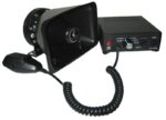 Σετ Πλαστικής Κόρνας 120W 8Ω 116dB & Ενισχυτή 12VDC με Αποσπώμενο Μικρόφωνο, 6 Ηχητικούς Τόνους ULS-120