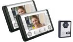 VDP-112 ΚΙΤ Θυροτηλεόρασης Μονοκατοικίας 480p με 2x Έγχρωμες Οθόνες 7" Τεχνολογία 4 Καλωδίων