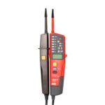 UNI-T UT18E Ανιχνευτής Τάσης AC/DC 12 έως 1000V IP65, Δοκιμή Συνέχειας Φάσεων, με Οθόνη LCD & Φακό