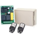YET-402PC-2 KIT Τηλεχειρισμού Εσωτερικού Χώρου 12/24V 433MHz N.O/N.C με 2 Εντολές Σταθερού Κωδικού & 2 Τηλεχειριστήρια