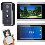 Realsafe VDP-412 KIT Wi-Fi Θυροτηλεόρασης Μονοκατοικίας 2MP με 2x Έγχρωμες Οθόνες Αφής 7" Τεχνολογία 4 Καλωδίων