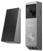 Ezviz EP3x Pro Wi-Fi Κουδούνι Πόρτας Μπαταρίας με 2 Κάμερες 3MP/2MP 160°/155° & Ηλιακό Panel, IP65 για Smartphones & Tablets