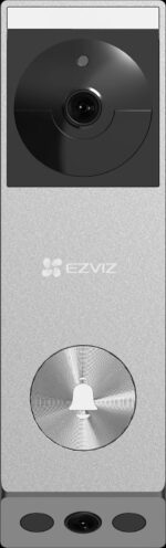 Ezviz EP3x Pro Wi-Fi Κουδούνι Πόρτας Μπαταρίας με 2 Κάμερες 3MP/2MP 160°/155° & Ηλιακό Panel, IP65 για Smartphones & Tablets - Image 2