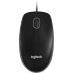 Logitech B100 Ενσύρματο Ποντίκι Optical 800dpi Μαύρο