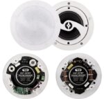 Tele CSP-507BT Ζεύγος Ηχείων Οροφής 2 Δρόμων 5″ με Bluetooth για Οπή Φ180mm 25W 8Ω Λευκά