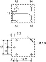 Ρελέ Ηλεκτρομαγνητικό 9VDC 10A 1 Επαφής N.O+N.C 5 Pin για PCB Finder 36.11.9.009.4011 - Image 3