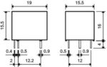 Ρελέ Ηλεκτρομαγνητικό 9VDC 10A 1 Επαφής N.O+N.C 5 Pin για PCB Finder 36.11.9.009.4011 - Image 4