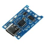 Μονάδα Φόρτισης Μπαταριών Li-Ion & Li-Po 1 Στοιχείου 1A Max. μέσω USB-C 4.5÷5.5VDC TP4056E 29x18x4mm Delta CHAR-4056-18650/USB-C