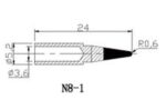 Zhongdi N8-1 (79-1810) Μύτη Κολλητηριού 0.6mm για το Κολλητήρι ZD-8950 & ZD-420 του Σταθμού ZD-8961 - Image 2