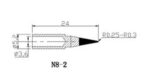 Zhongdi N8-2 (79-1820) Μύτη Κολλητηριού 0.5mm για το Κολλητήρι ZD-8950 & ZD-420 του Σταθμού ZD-8961 - Image 2