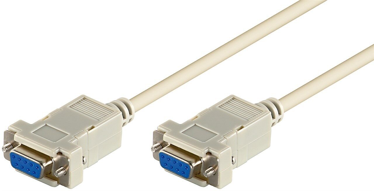 756543260-o1.jpg Καλώδιο D-Sub 9 Pin Θηλυκό σε Θηλυκό Null Modem 2m Goobay 68484 - Image 1