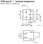 Ρελέ Ηλεκτρομαγνητικό 12VDC 10A 1 Επαφής N.O 4 Pin για PCB Schrack 2-1415030-1 PB134012 - Image 3