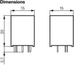 Ρελέ Ηλεκτρομαγνητικό 12VDC 10A 1 Επαφής N.O 4 Pin για PCB Schrack 2-1415030-1 PB134012 - Image 4
