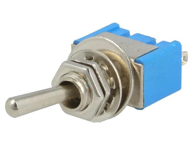 984120679-o1.jpg Διακόπτης Μοχλού Toggle ON-ON 3 Pin SPDT, 3A/250VAC, Φ6mm PRZELBL1X3 - Image 1