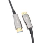 Καλώδιο HDMI v2.1 Hybrid Optical 8K 60Hz 48Gbps 20m (AOC) Μαύρο Anga OP-OF20-8K - Image 2
