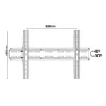 Βάση Τοίχου Unitronic για TV έως 80″ 35kg Max Μαύρη UWM-3280/TILT - Image 2