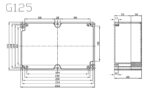 Κουτί Κατασκευών Αλουμίνιο Στεγανό IP67 200x120x75mm Gainta G123-IP67 - Image 3