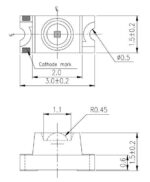 LED SMD 1206 Κόκκινο 2÷2.4V 29÷71mcd 20mA 60° 11-21SURC/S530-A2/3T Everlight - Image 2