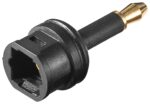 Adaptor 3.5mm Mini Toslink Αρσενικό σε Toslink Θηλυκό Πλαστικό Μαύρο Goobay 11922