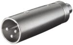 Adaptor XLR 3 Pin Αρσενικό σε RCA Θηλυκό Μεταλλικό Goobay 27458