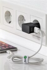 Goobay Φορτιστής Πρίζας Πλάγιος με 2x USB-A 12W/2.4A Max. Μαύρος 44951 - Image 2