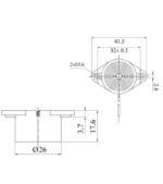 Buzzer με Καλώδιο 12VDC 85dB Kepo KPMB-G2612L - Image 2