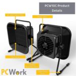 PCWork PCW10C Εξαεριστήρας Αναθυμιάσεων Εργαστηρίου 30W 2.42mᶟ /Λεπτό με 3 Φίλτρα Άνθρακα - Image 5