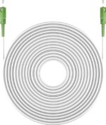 Καλώδιο Σύνδεσης Οπτικής Ίνας SC/SC APC 20m για FTTH Router OS2 Single Mode LSZH Ø3mm Λευκό Goobay 59604 - Image 4